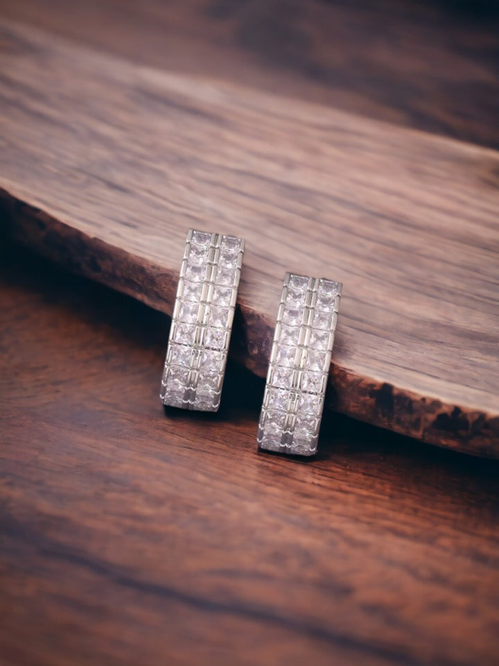 Silver Kiansh Zirconia Studs