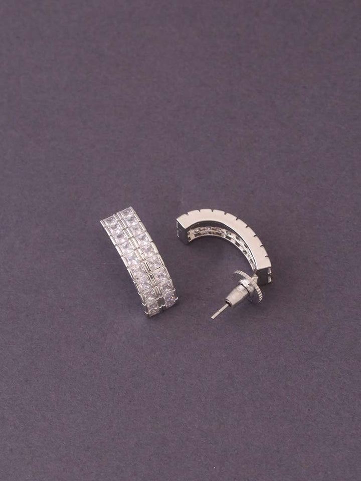 Silver Kiansh Zirconia Studs