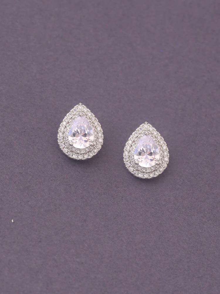 Silver Kine Zirconia Studs