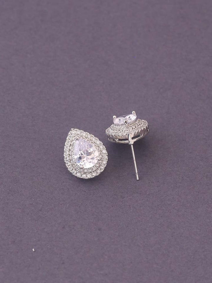 Silver Kine Zirconia Studs