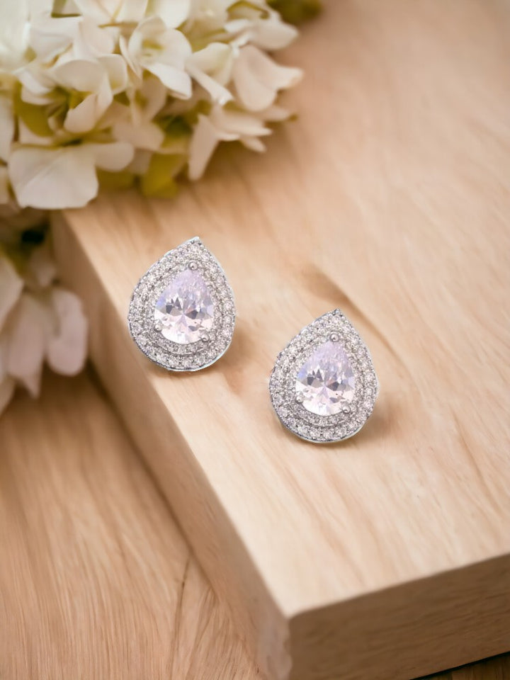 Silver Kine Zirconia Studs