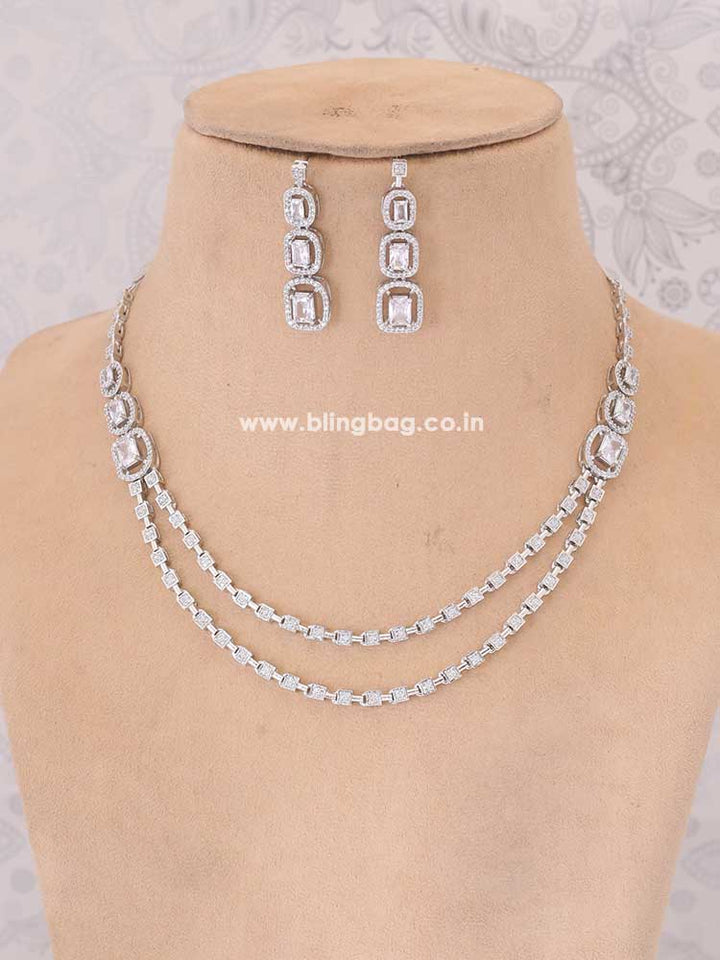 Silver Kira Zirconia Jewellery Set
