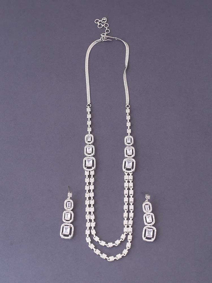 Silver Kira Zirconia Jewellery Set