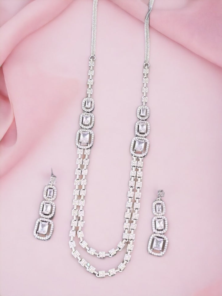 Silver Kira Zirconia Jewellery Set