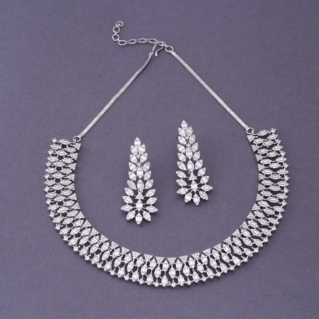 Silver Kirsten Hasli Zirconia Jewellery Set
