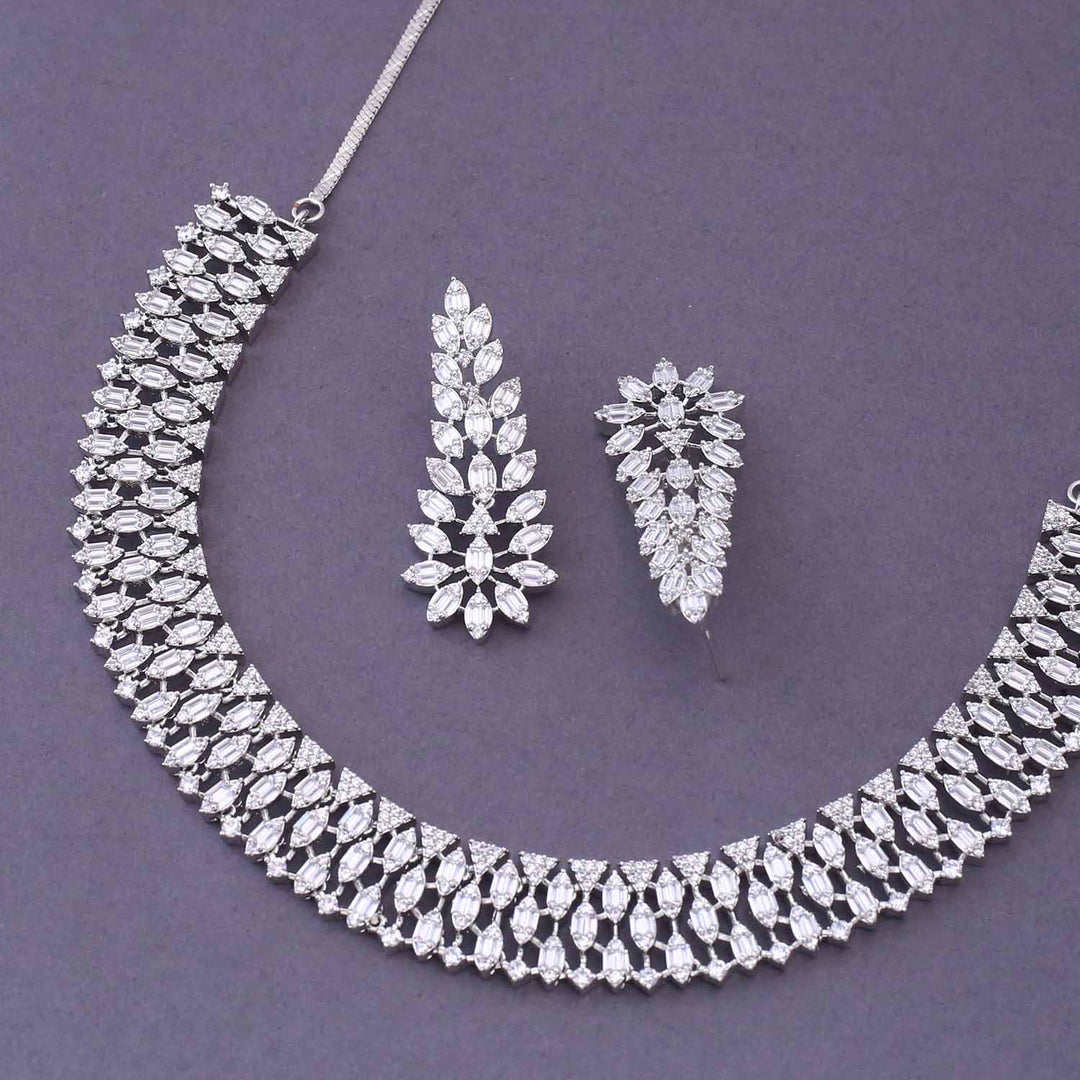 Silver Kirsten Hasli Zirconia Jewellery Set