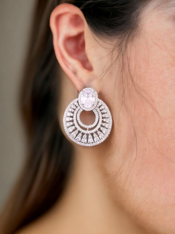 Silver Kristenn Zirconia Studs