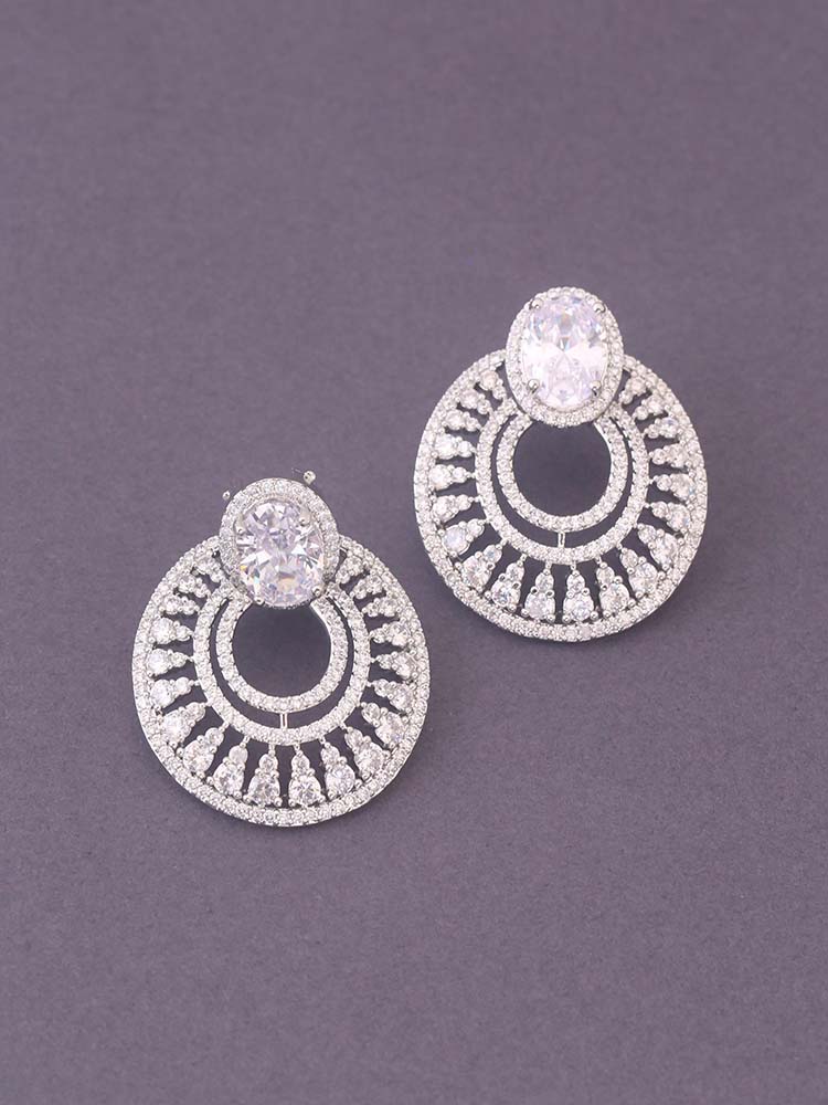 Silver Kristenn Zirconia Studs