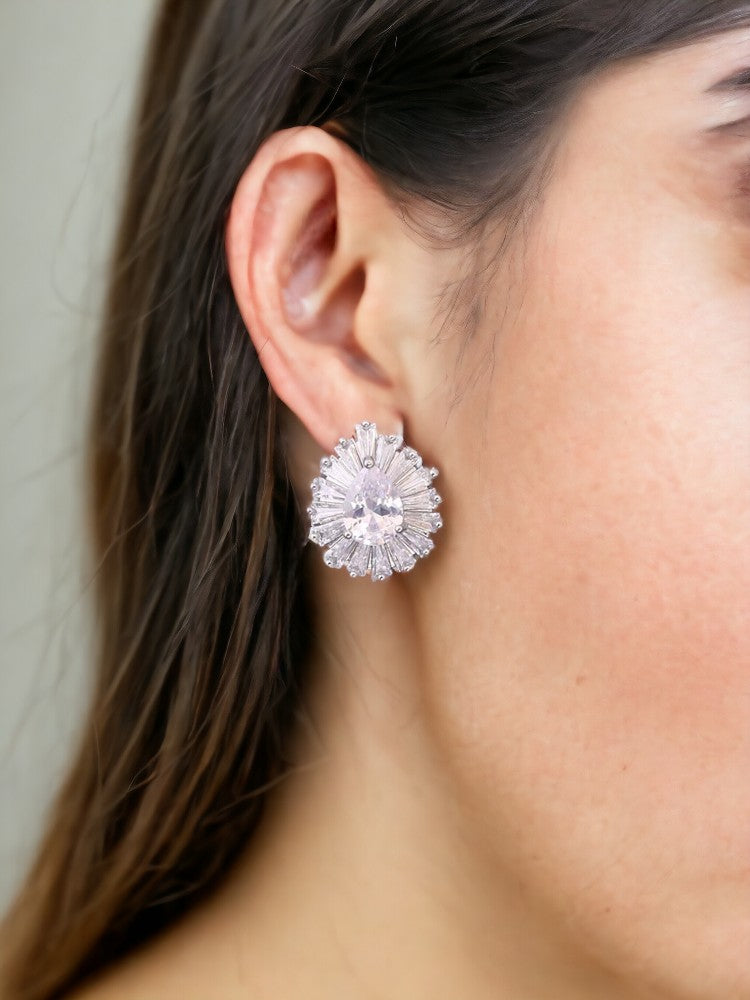 Silver Lark Zirconia Studs