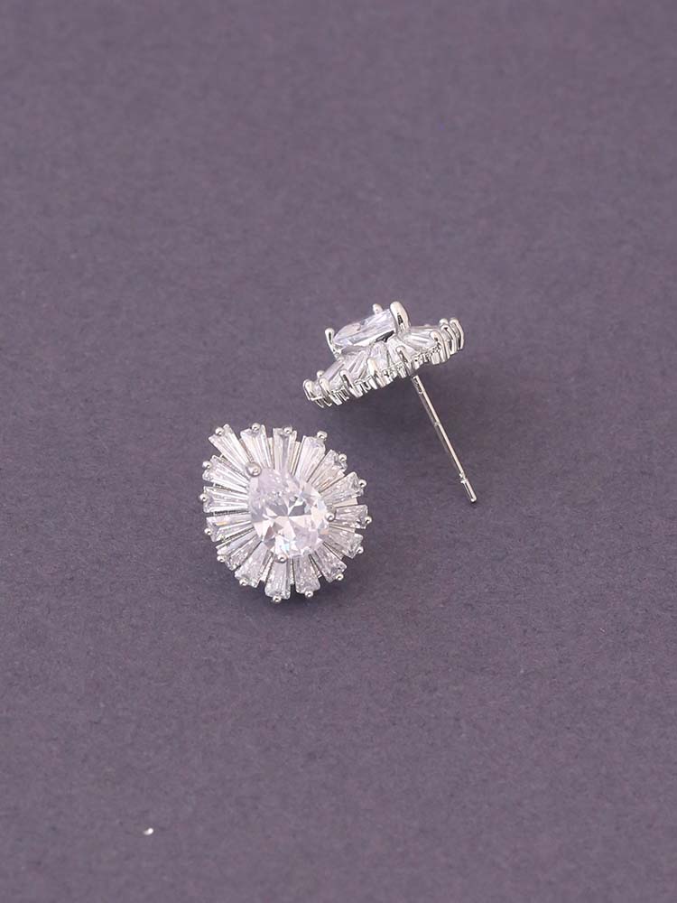 Silver Lark Zirconia Studs