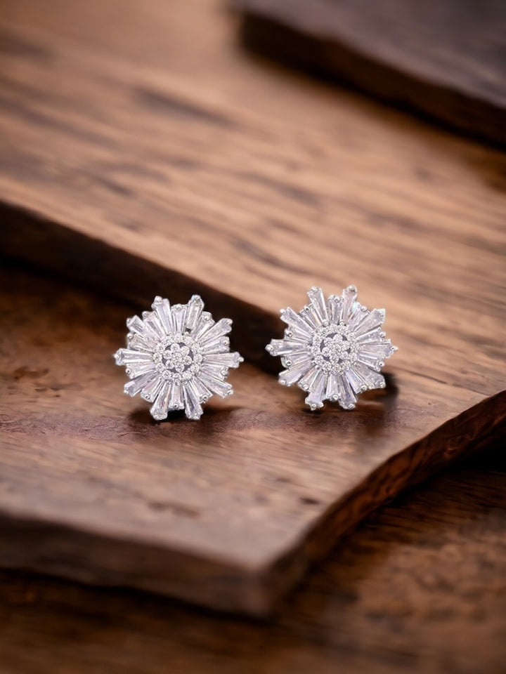 Silver Leeve Zirconia Studs