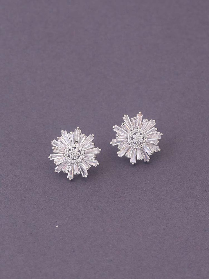 Silver Leeve Zirconia Studs