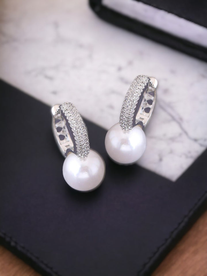 Silver Liana Zirconia Hoops