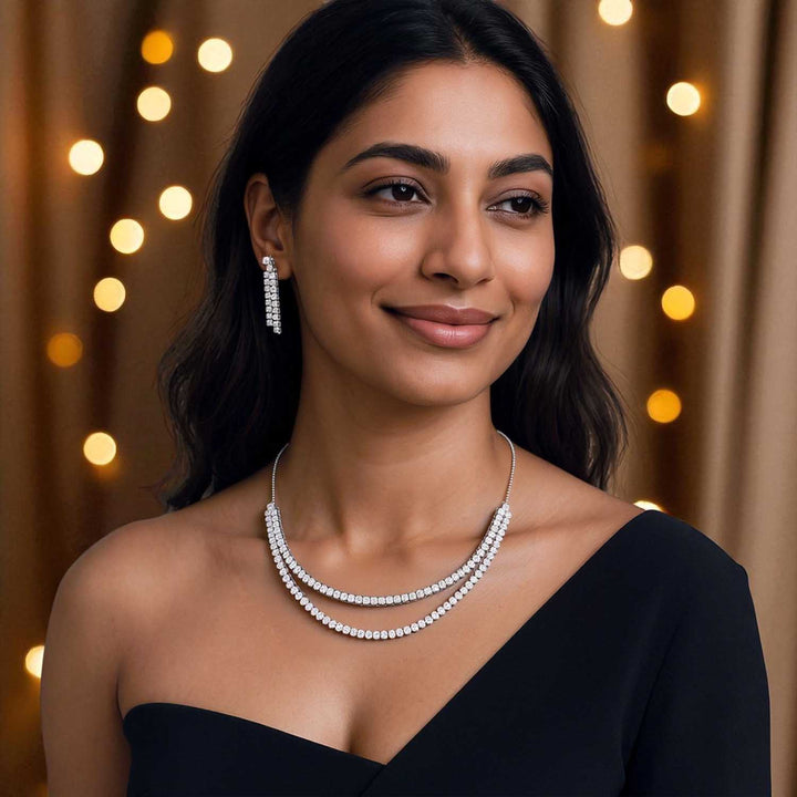 Silver Lianna Zirconia Jewellery Set