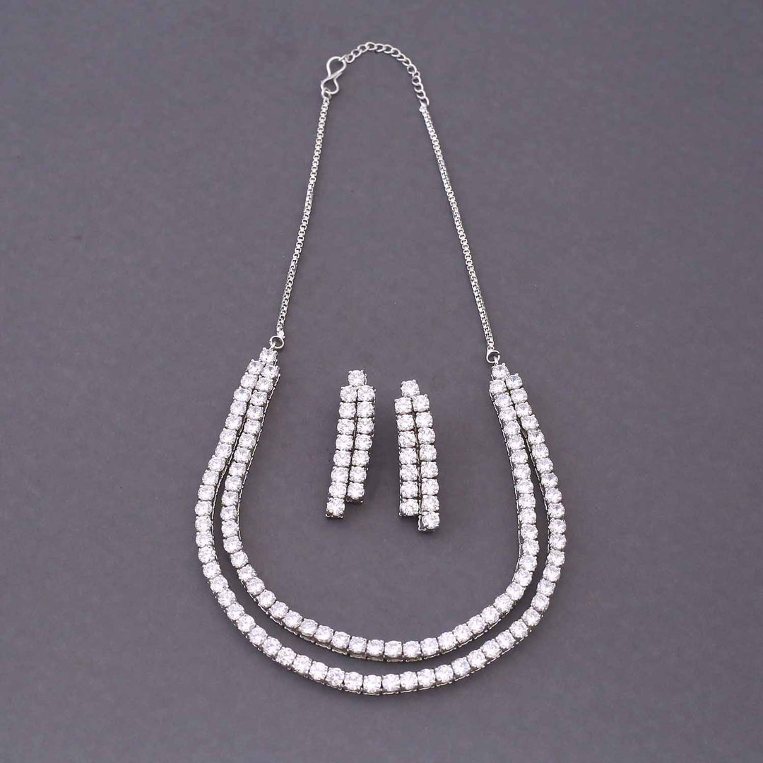 Silver Lianna Zirconia Jewellery Set