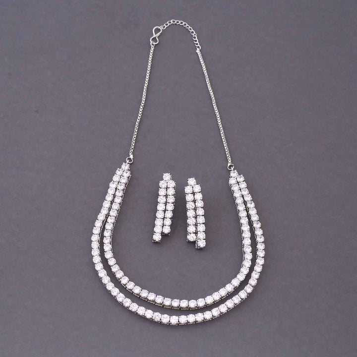 Silver Lianna Zirconia Jewellery Set