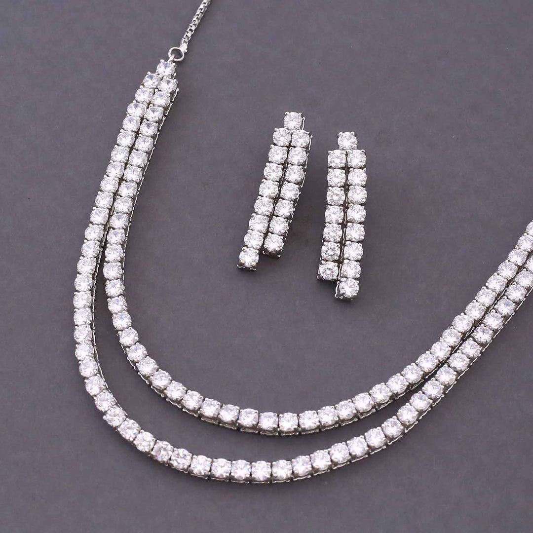 Silver Lianna Zirconia Jewellery Set
