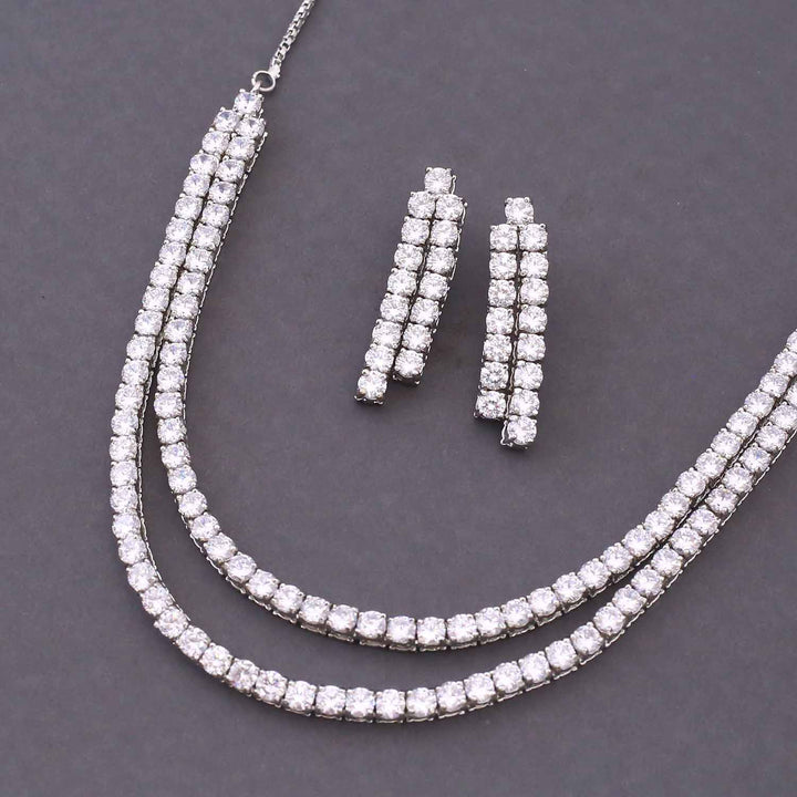 Silver Lianna Zirconia Jewellery Set