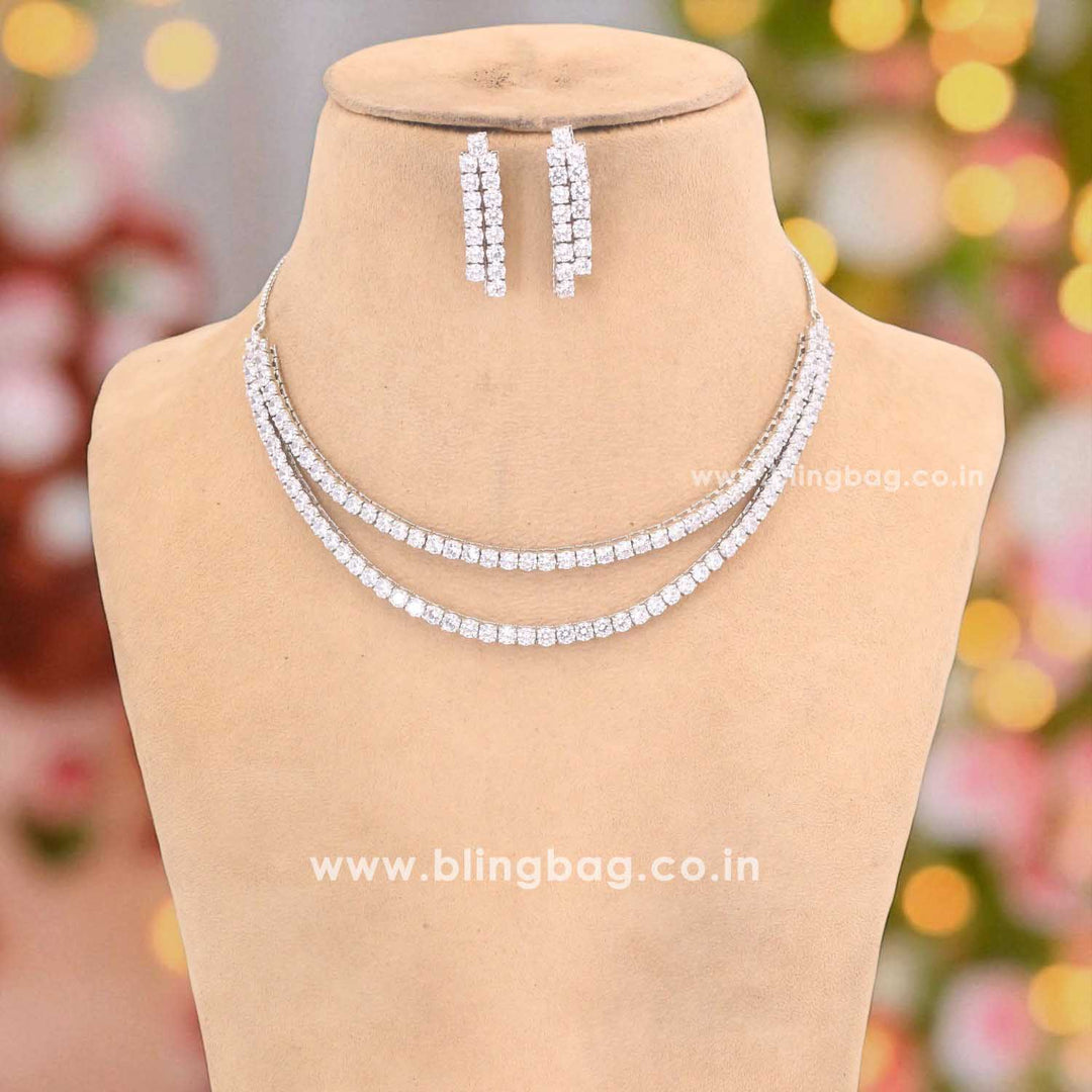 Silver Lianna Zirconia Jewellery Set
