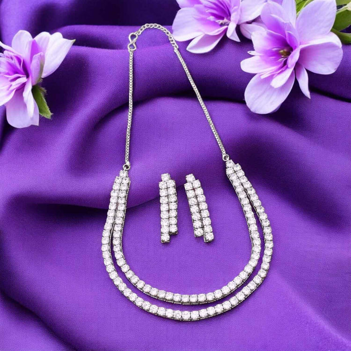 Silver Lianna Zirconia Jewellery Set