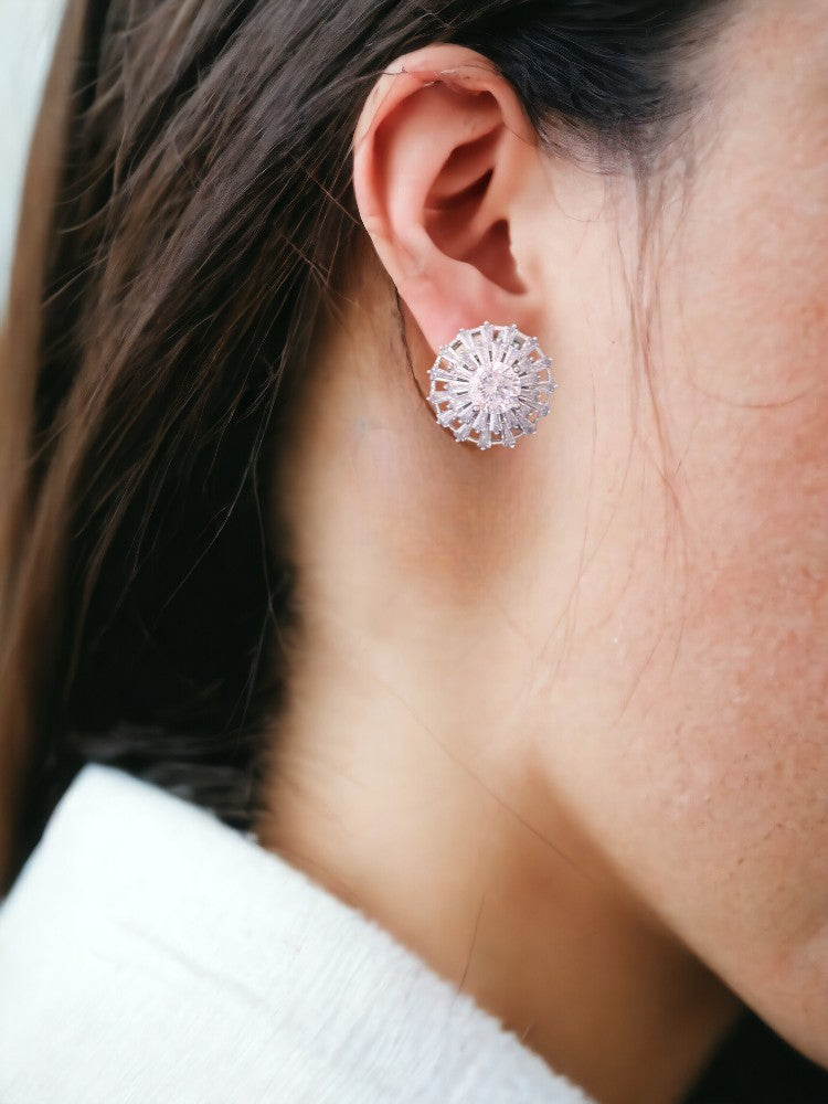 Silver Lilith Zirconia Studs