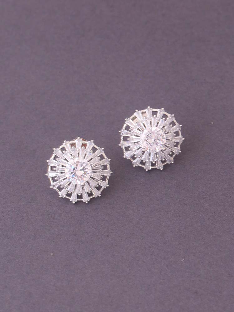 Silver Lilith Zirconia Studs