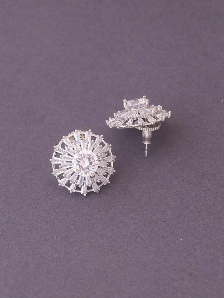 Silver Lilith Zirconia Studs