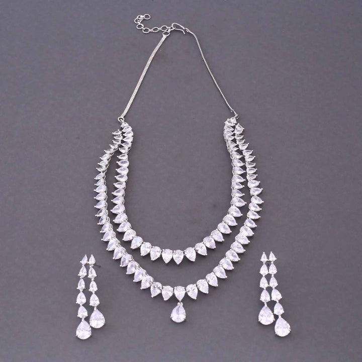 Silver Liyana Zirconia Jewellery Set
