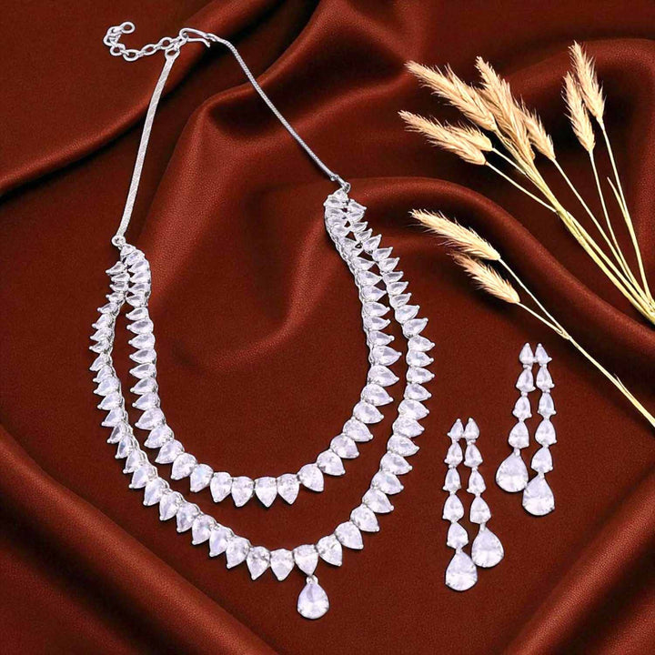 Silver Liyana Zirconia Jewellery Set