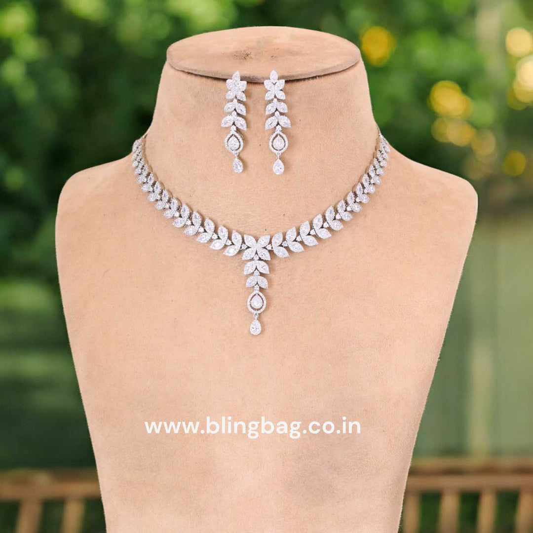 Silver Lovis Zirconia Jewellery Set