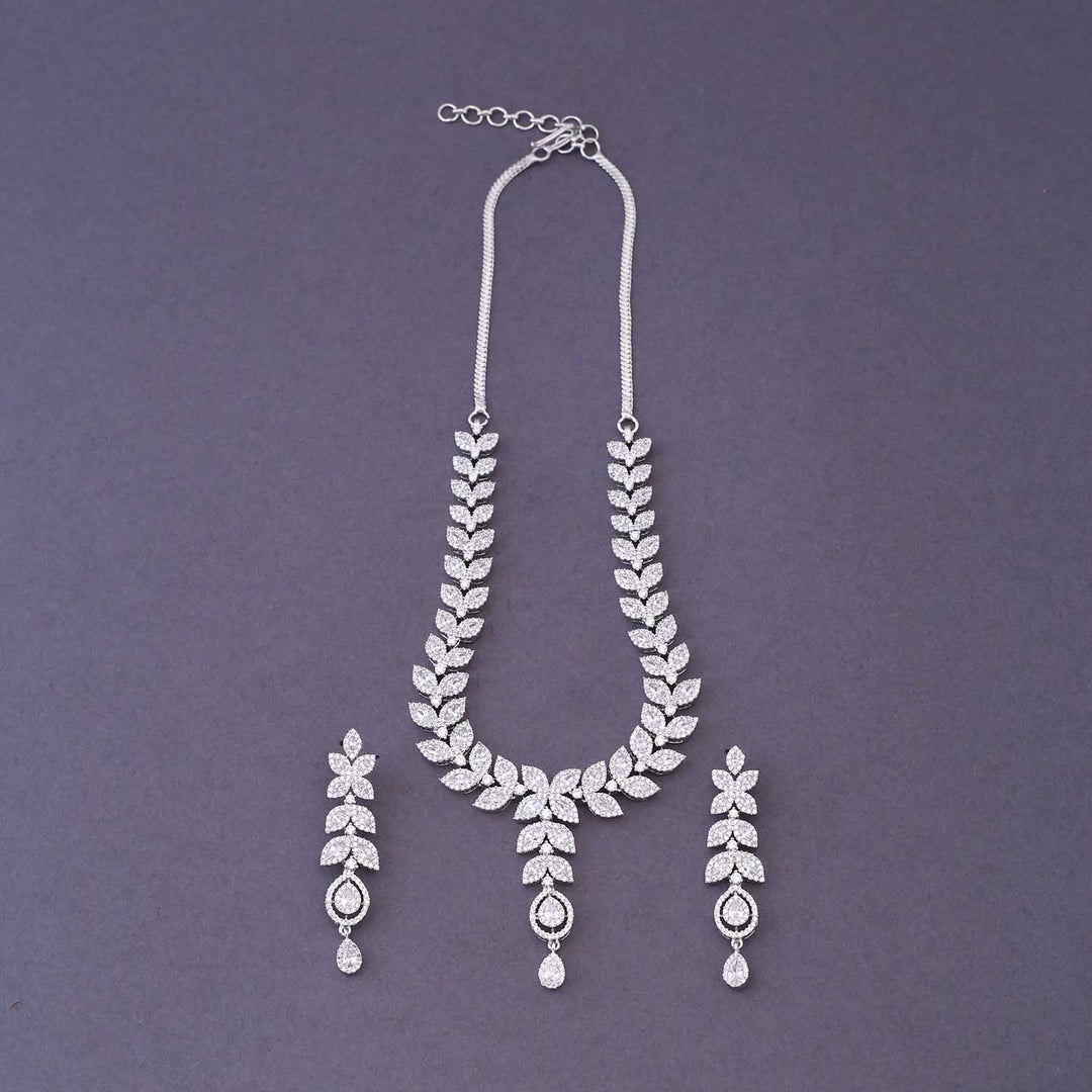 Silver Lovis Zirconia Jewellery Set