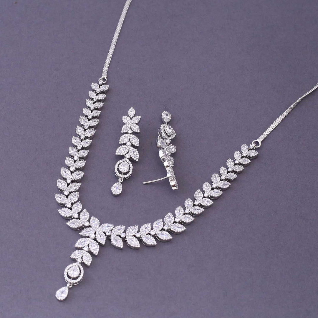 Silver Lovis Zirconia Jewellery Set