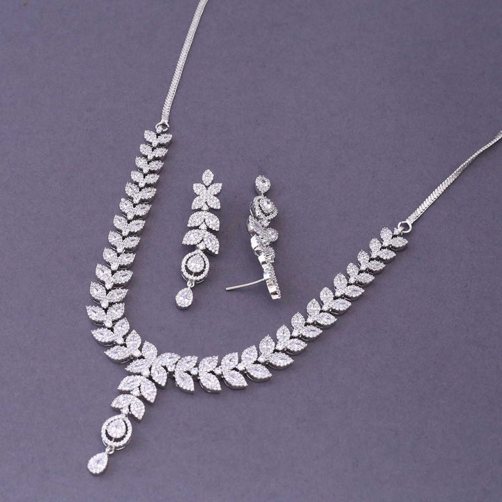 Silver Lovis Zirconia Jewellery Set