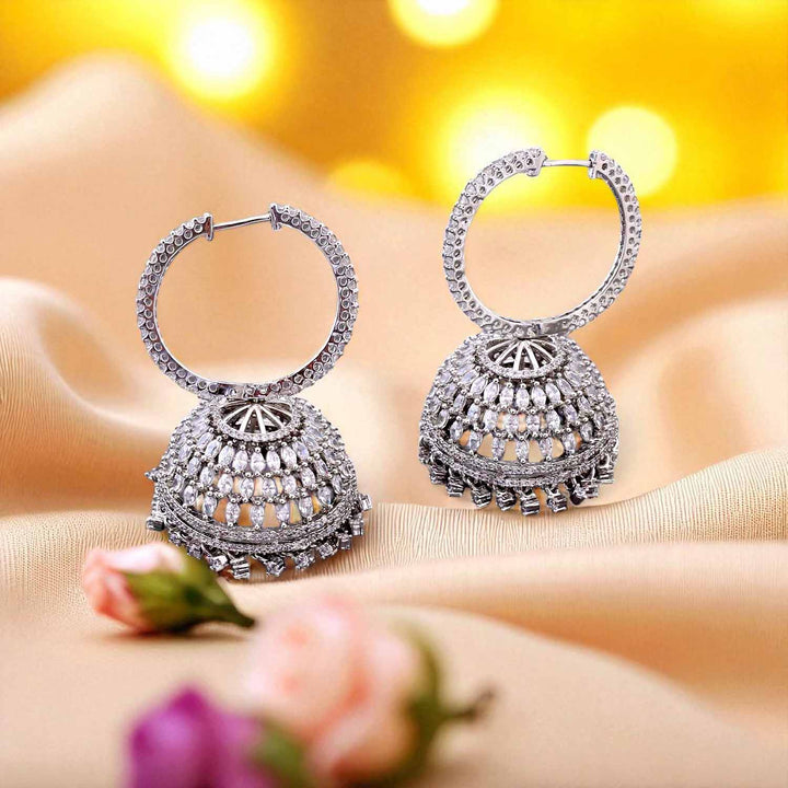 Silver Mabel Jhumkis