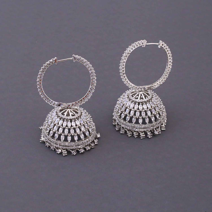 Silver Mabel Jhumkis