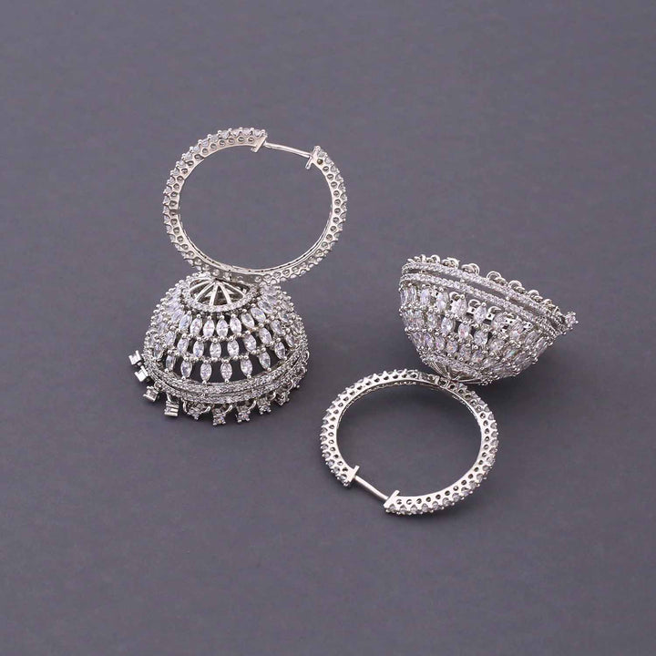 Silver Mabel Jhumkis