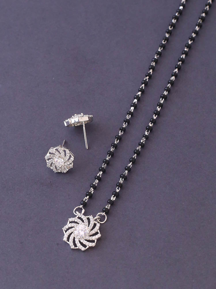 Silver Mansastuti Mangalsutra Set