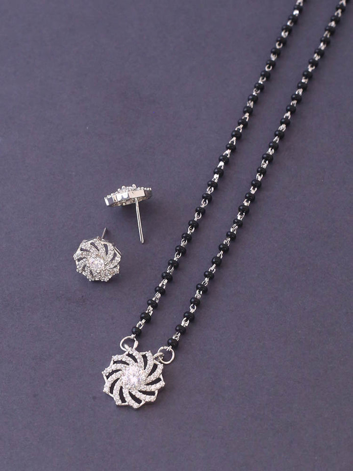 Silver Mansastuti Mangalsutra Set