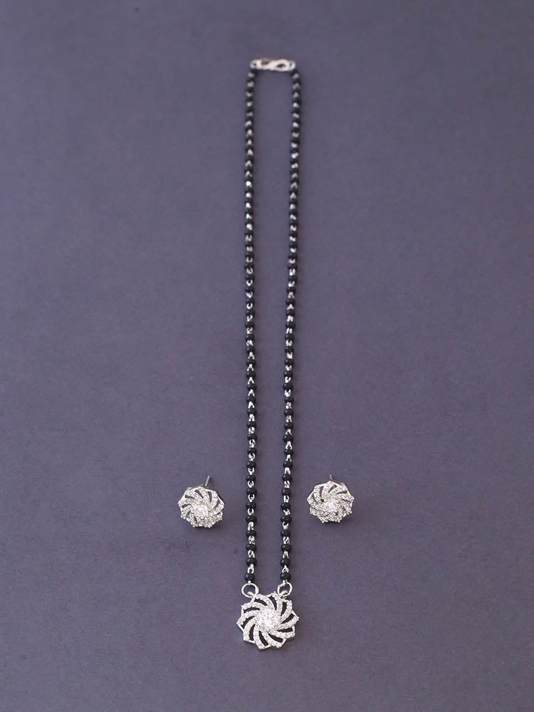 Silver Mansastuti Mangalsutra Set