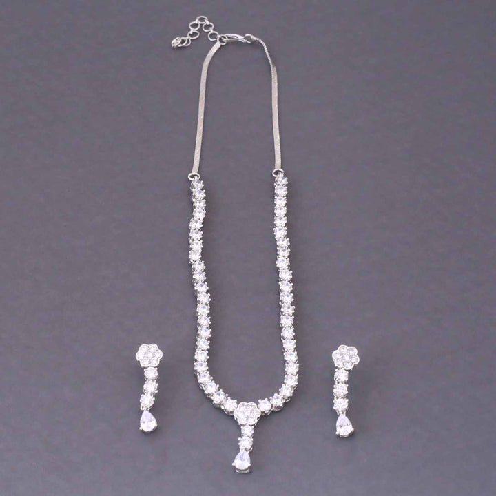 Silver Marianna Zirconia Jewellery Set