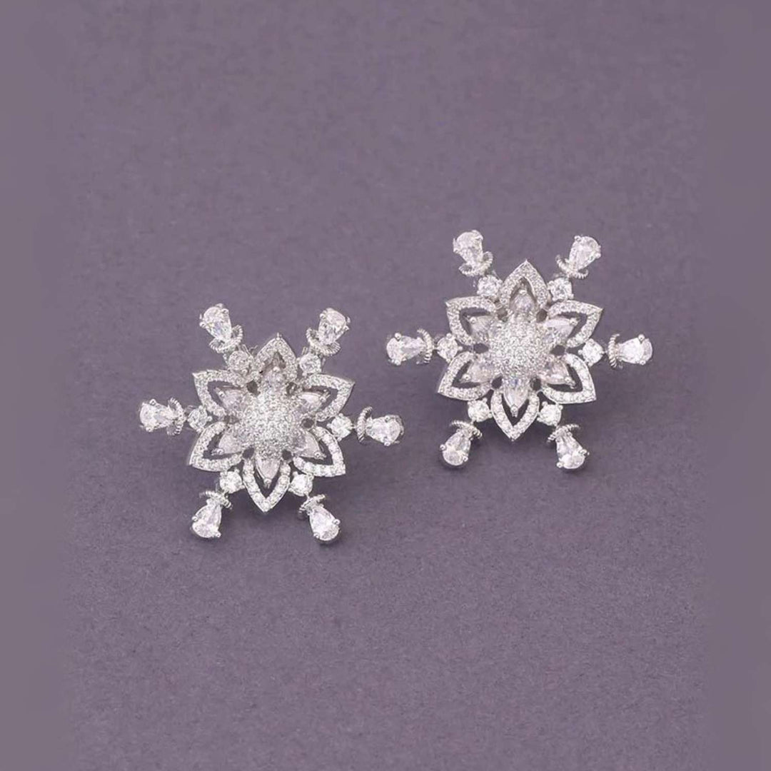 Silver Marthe Zirconia Studs