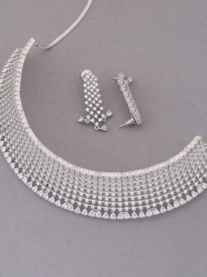 Silver Meghan Zirconia Jewellery Set