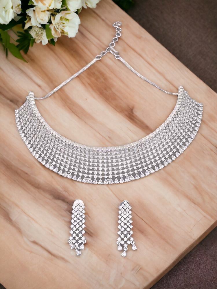 Silver Meghan Zirconia Jewellery Set