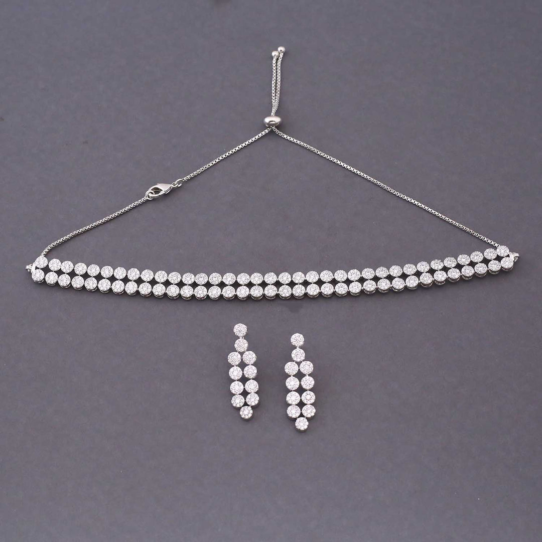 Silver Millie Zirconia Jewellery Set