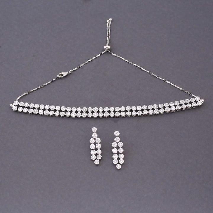 Silver Millie Zirconia Jewellery Set