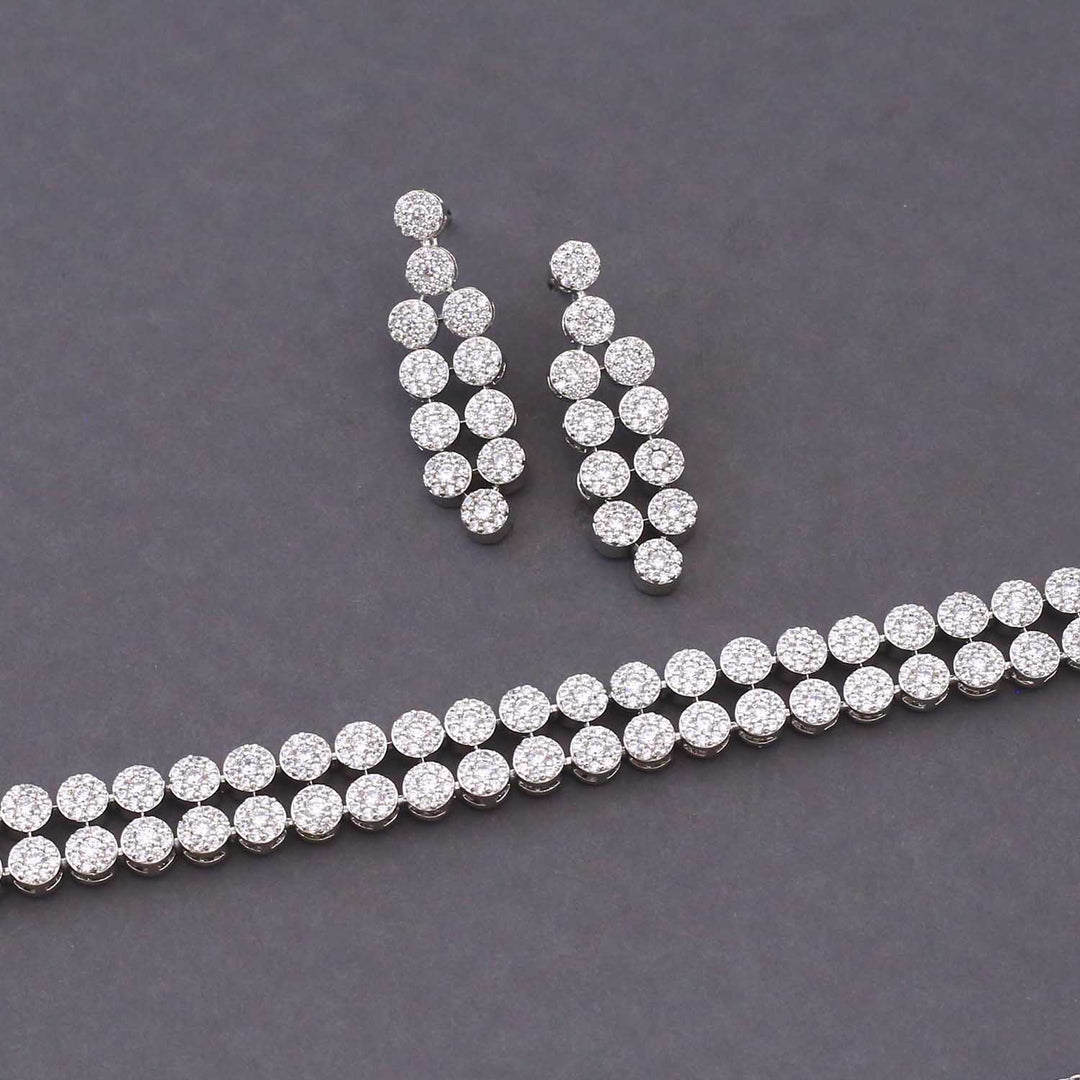Silver Millie Zirconia Jewellery Set