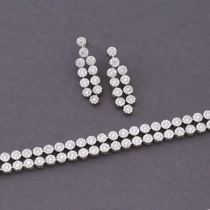 Silver Millie Zirconia Jewellery Set