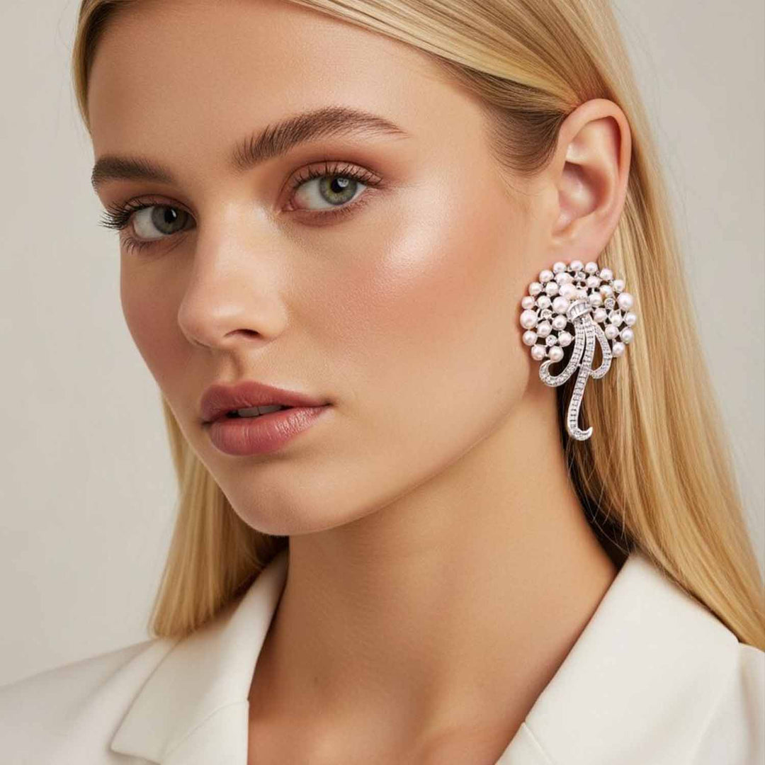 Silver Neomi Zirconia Studs