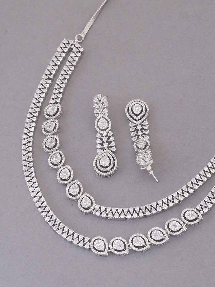 Silver Norah Zirconia Jewellery Set
