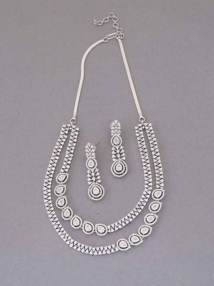 Silver Norah Zirconia Jewellery Set